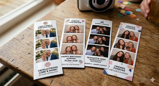 Voorbeelden van verschillende fotostripjes