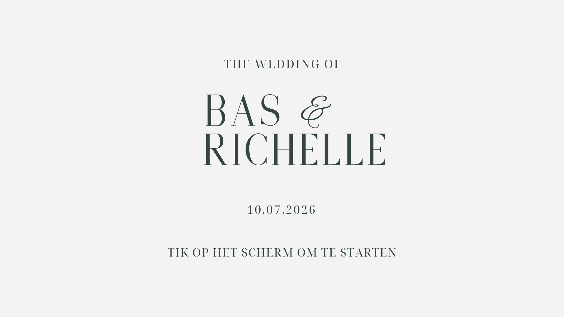 Photobooth Startscherm Bas en Richelle